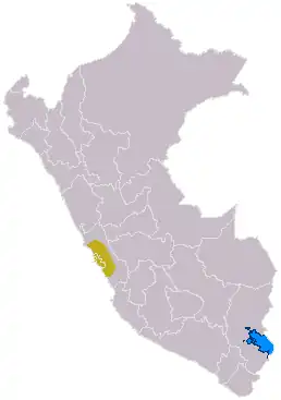 The extent of the Lima culture