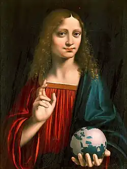 Marco d'Oggiono, Salvator Mundi (c. 1500), Galleria Borghese, Rome.