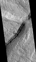 Mareotis Fossae Region, as seen by HiRISE.