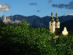 View with parish church