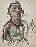 Painting "Selbstporträt expressiv" (Expressive Self-Portrait), 1945