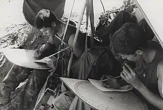 2/1 Marines plot mortar fire