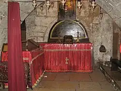 A tomb in a church