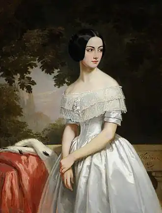Mary Matthews (1823–1890), Mrs. Julien-Francois-Bertrand de La Chère