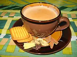 Masala chai from the Indian subcontinent