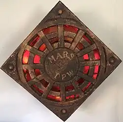 Mars Future Grate (2020), sculpture 28 x 28 x 8 in. (71.12 x 71.12 x 20.32 cm), artist's collection