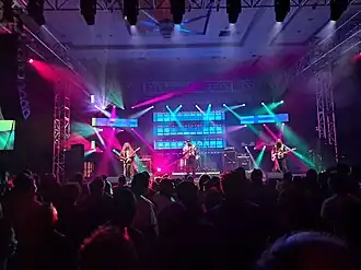 Math the Band performing at Super MAGFest 2023.