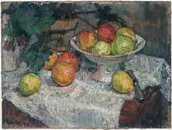 Mathilde Vollmoeller-Purrmann [de], Stillleben mit Früchten, 1906–07