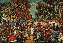 Maurice Prendergast, Landscape With Figures, 1913