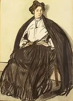 Maxime Dethomas: original planche No.5, Henri de Régnier's Esquisses Vénitiennes (1906).