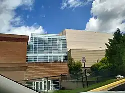 Rear view of Tyson's Campus facility