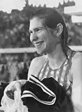 Melissa Belote, winner of the 100-metre backstroke, 200-metre backstroke, and 4 × 100-metre medley relay.