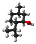 Ball-and-stick model of (−)-menthol