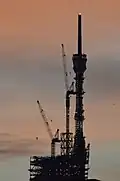 Almost completed spire, November 2021