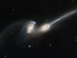 The Mice Galaxies, NGC 4676A (right) / NGC 4676B (left)