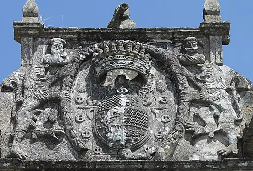 Mermaid in Fefiñans Manor house (Cambados, Galicia, Spain), sixteenth century.