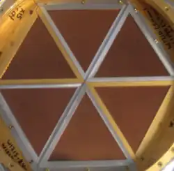 Low-pass metal-mesh filters at 250mK used to define the upper edge of the detector observation band in the South Pole Telescope receiver.