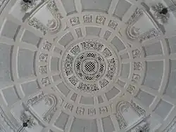 Interior of the Great Hall, looking up into the dome
