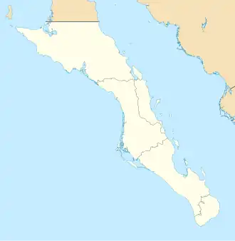 Map showing the location of Cabo Pulmo National Park