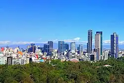 Mexico City – largest metropolitan area in the Americas, with a population of 22,300,000 in 2017