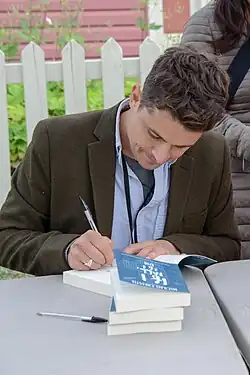 Michael Christie at the Eden Mills Writers' Festival in 2015