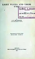 Light waves and their uses (1907)