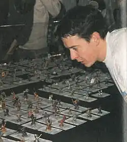 Mike McVey Judging Golden Demon