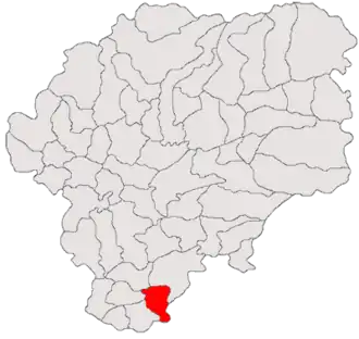 Location in Bistrița-Năsăud County