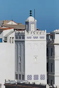 The minaret of the Jamaa el Kébir mosque, in the Zayyanid style [fr].