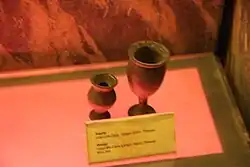 An ancient mini-jar and a goblet