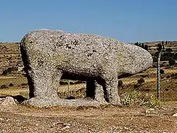 Cogotas II. A granite verraco near Mingorria
