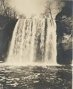 Image of historic Minneopa Falls, Mankato Minnesota by John Snow