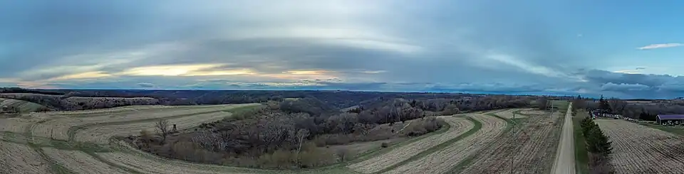 Minnesota sunset in Pleasent Hill Township