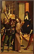 Litoměřice Altarpiece, Christ before Caiaphas, around 1505