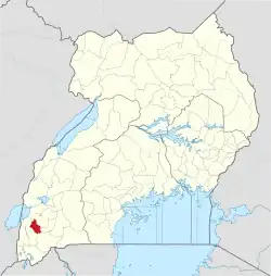 District location in Uganda