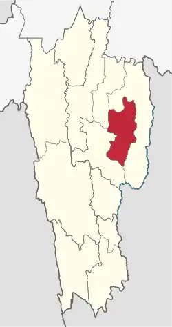 Location in Mizoram