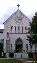 Front of the church