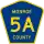County Road 5A marker