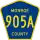 County Road 905A marker