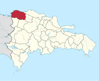Location of the Monte Cristi Province
