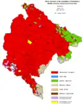 Ethnic structure of Montenegro by settlements 1981