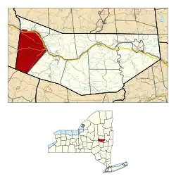 Location in Montgomery County and the state of New York