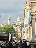 Montmartre seen from boulevard des Batignolles in 2011