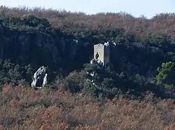 Castelar tower dating from the 13th century, December 2010