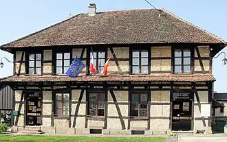 The town hall in Montreux-Jeune