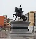 Skanderbeg's Monument in Pristina, Kosovo
