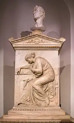 Monument for Giuseppe Bossi by Canova and Marchesi in Milan.