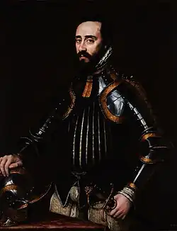 Alfonso III d'Avalos by Antonio Moro, Czartoryski Museum in Kraków.