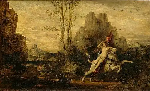 Abduction of Europa (c. 1869), 26 x 42 cm, Musée d'Orsay