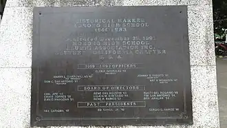 Historical Marker on Arch Tower